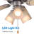 CCFP Series 42" Ceiling Fan 5-Blade With Pull Chain And Light Kit