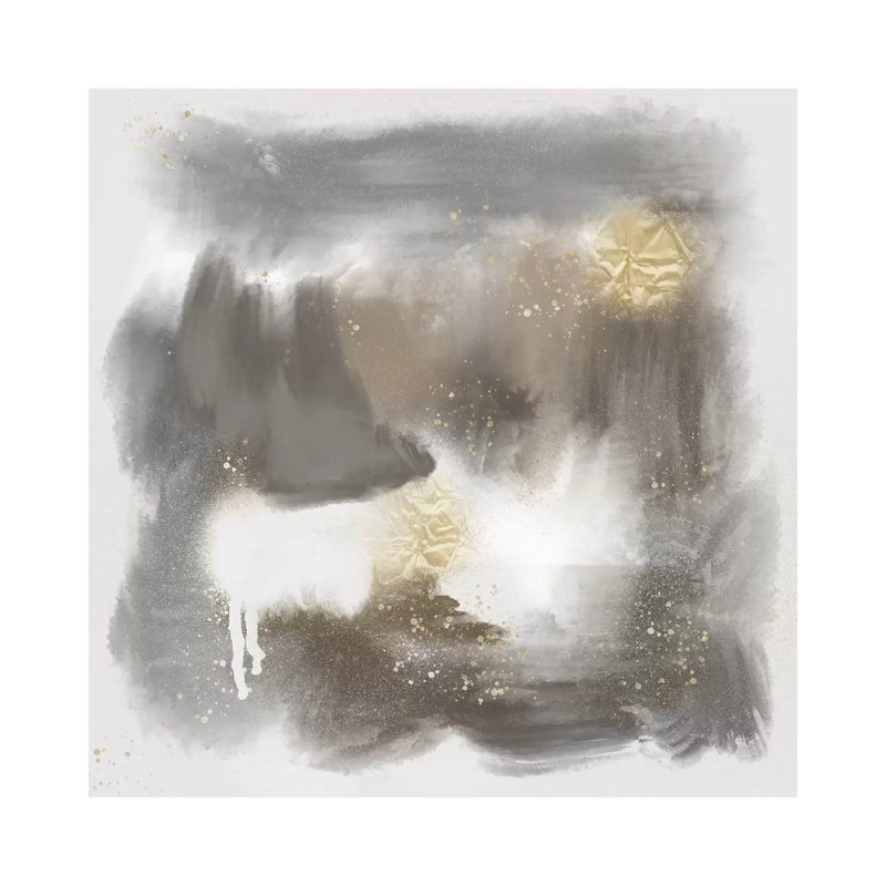 Spotty Abstract II by Marcus Prime - Painting on Canvas, 30.48cm H x 30.48cm W x 1.91cm D, Wrapped Canvas