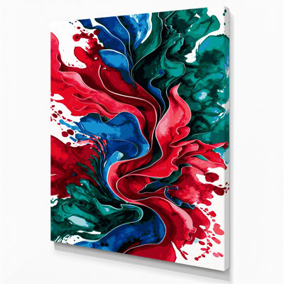 Aquarelle sur toile grise abstraite