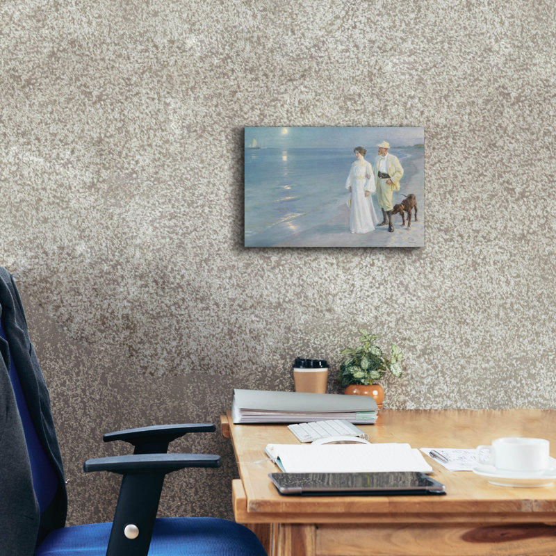 Toile grise Canora par Walkellar Design Studio, H 12 po x l 18 po x P 0,75 po