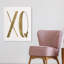 «Quotes and Sayings Love Is Two lettre XoXo», reproduction d'impression sur toile-55262280-69932090
