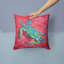 Coussin intérieur/extérieur rose/vert crabe