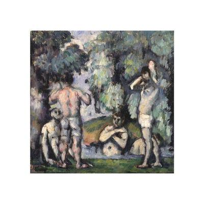 Les cinq baigneurs, Paul Cézanne, estampe numérique