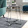 Hamil Glass Top End Table