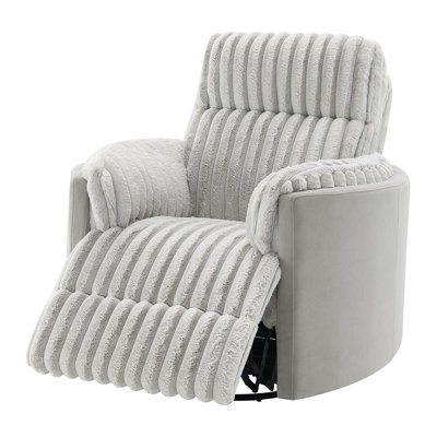 Olita Corduroy Swivel Glider Recliner Chair