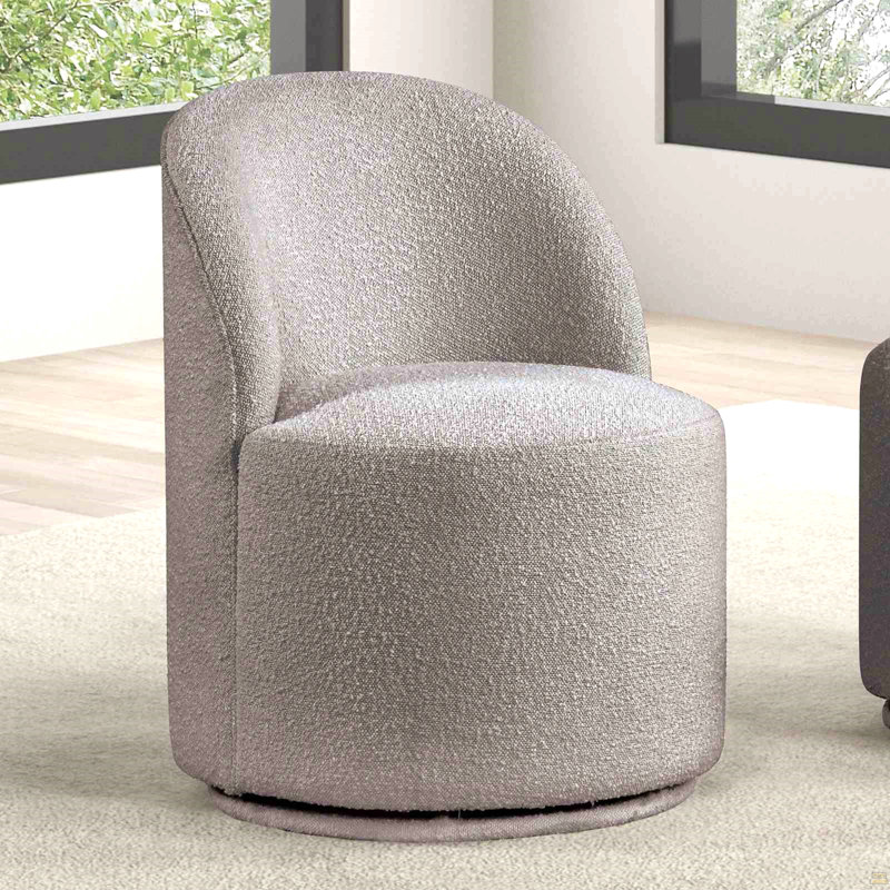 Chaise pivotante 1 pièce 360 °, Gris clair