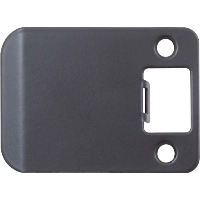 Plaque de grève à rallonge Stone Harbor Hardware, 2 1/4 po x 2 1/2 po (3 po OAL), Noir mat