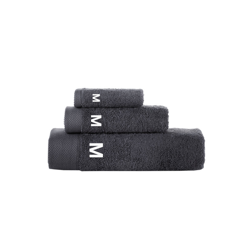 Dierks 3 pcs Towel Set, Anthracite, M