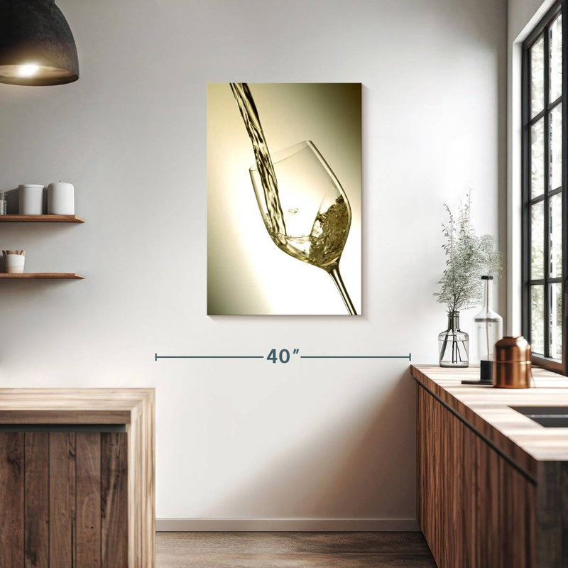 Yarlin White Wine Flow, 36" H x 24" W