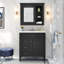 30"bathroom vanity with Ceramic sink and mirror cabinets-608844907