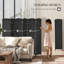 170cm H Solid Wood Folding Room Divider-64005133-64005134