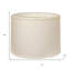 Abat-jour tambour en lin blanc-122876986