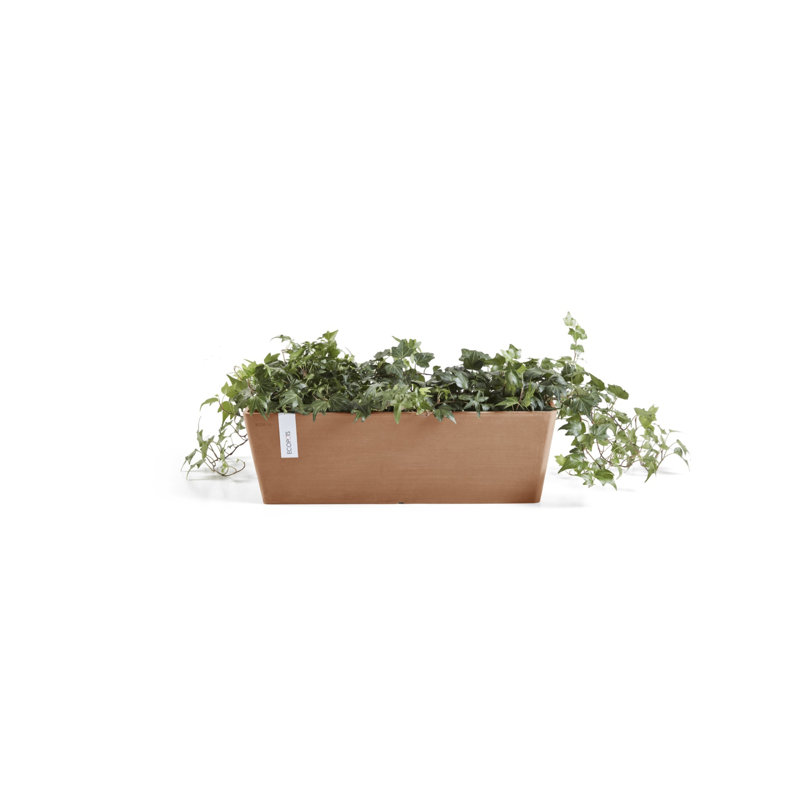  Bruges, Terracotta, 21.5” - Rectangular Recycled-Based Composite Planter, 6.7" H x 21.7" W x 6.7" D, Terracotta