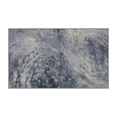 Machine Washable Gray Area Rug