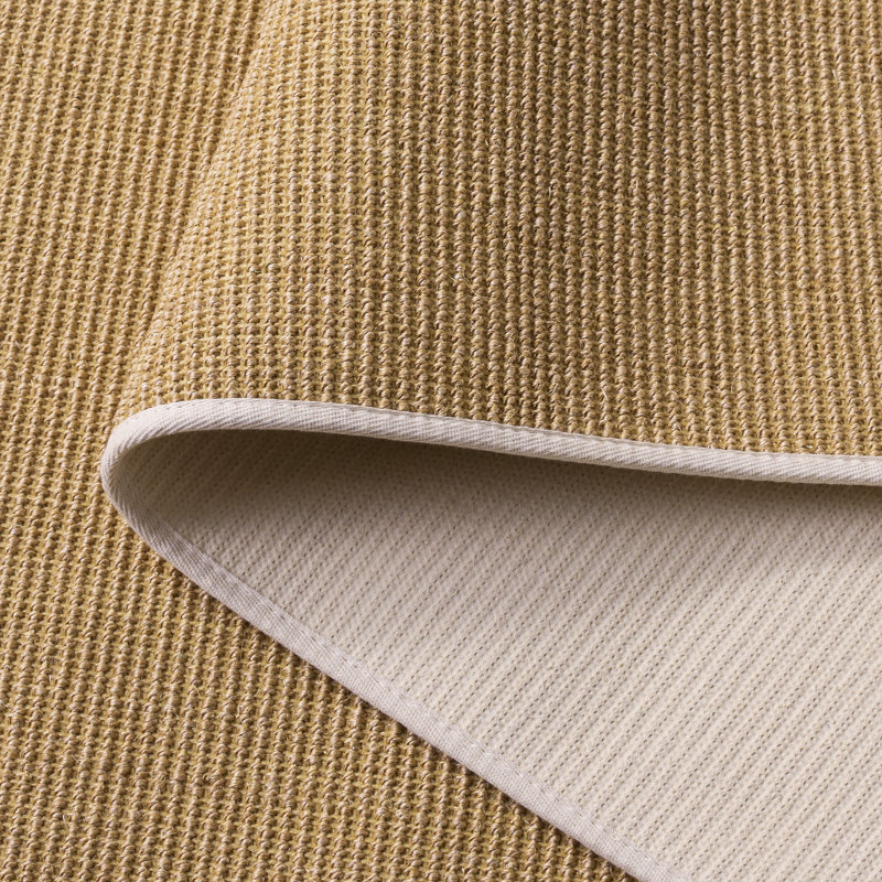 Msr9501 Martha Stewart Sisal/Jute Solid Color Rug in Natural/White, Rectangle 8' x 10'