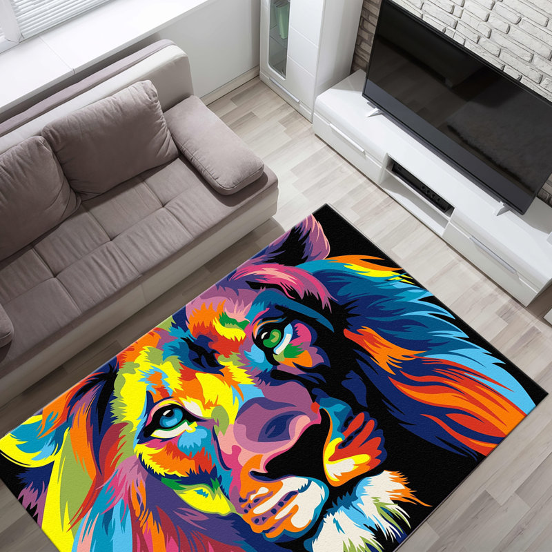 Exquisite Soft Pile Rug Showcasing a Unique Floral Print Design for a Luxurious Look and Feel in Your Living Space