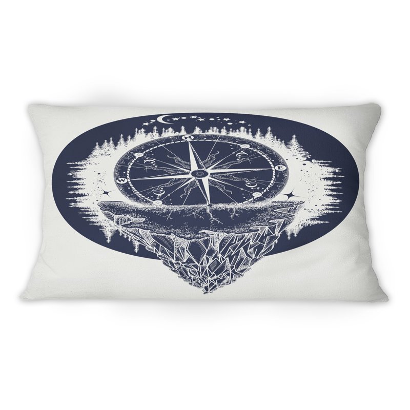 Coussin Compass And Mountain