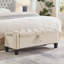 Banc de rangement polyvalent avec repose-pieds et charnière de sécurité-570947510