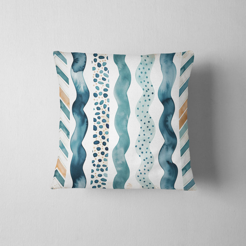 Striped Reversible Pillow Cover, 20"H x 20"W
