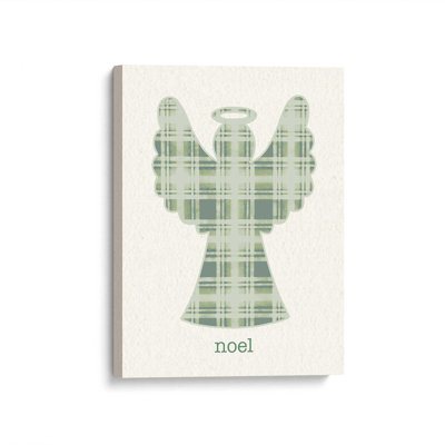 «Plaid Christmas Angel» par Annie Lapoint, reproduction d'art