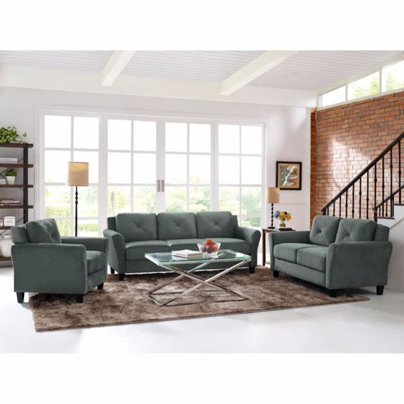 Ibiza Rolled Arm Sofa Set