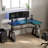 Chaniqua Music Synced RGB LED Glass Gaming Desk-89229647