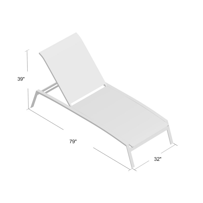 Elance Outdoor Chaise Lounge, Sonora, Mia II