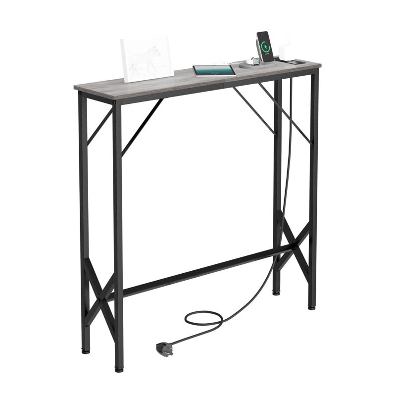 Console étroite pour entrée, Grège