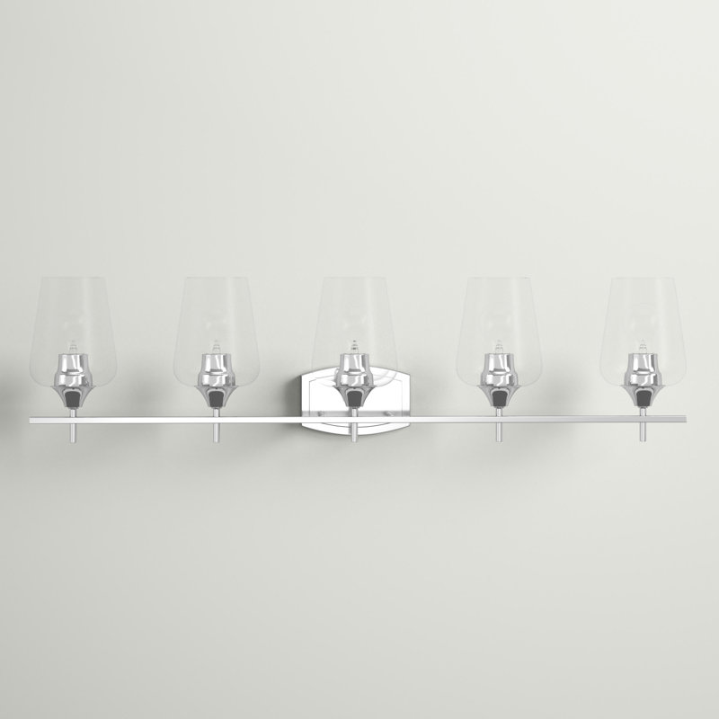 Dahlya 5 - Light Dimmable Vanity Light, Chrome