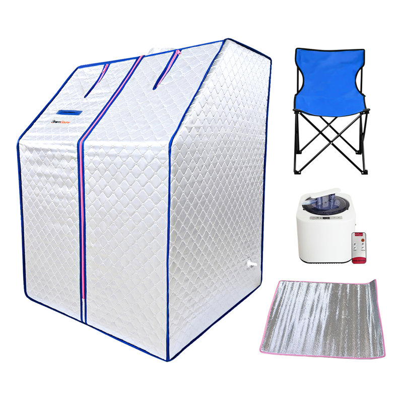 Home Spa Portable - Steam Tent With Heater, Chair, Remote 28.02In X 38.05In Data Sojourner For Relax Details