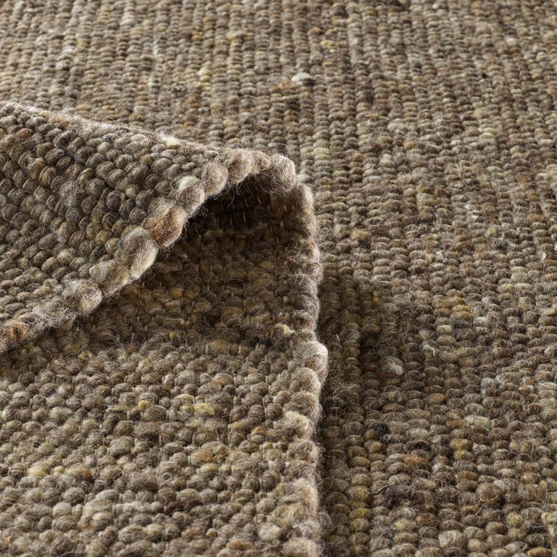 Agnuni Solid Colour Hand Woven Area Rug, Rectangle 200 x 240cm