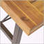 Table basse d'extérieur en bois d'acacia