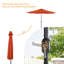 Parasols de marché et abat-jour 9 pi, parasol de table pour l'extérieur et le patio-1377261652