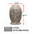 Marble Cremation Urn For Ashes, Small, Oceanic Gray