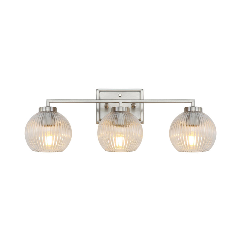 Éclairage pour meuble-lavabo 3 lumières Deana, Étain