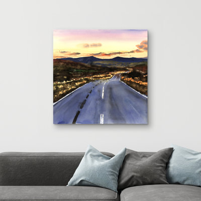 On the road to scotland - 32"x32" art on canvas