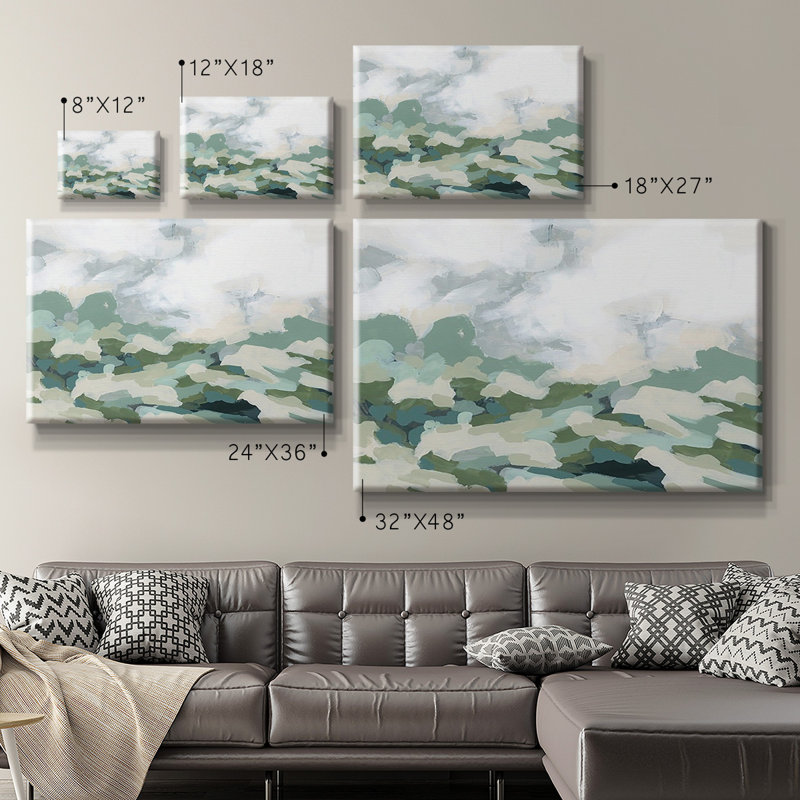 Toile tendue de qualité supérieure Verdant Hillside II - prête à être accrochée, H 12 po x l 18 po