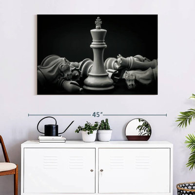 " Chess King Canvas Print "
