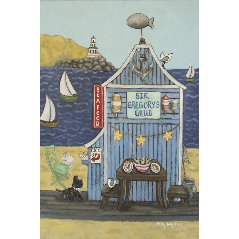 At The Beach V by Holly Wojahn - Wrapped Canvas Print, 30cm H x 20cm W x 3.8cm D