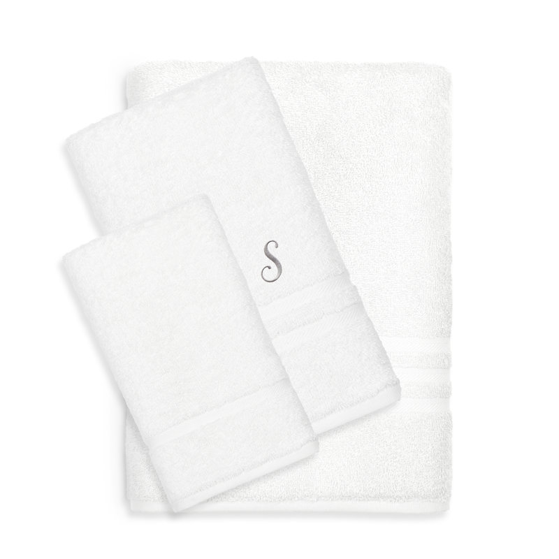 Ensemble de serviettes en coton 1 pièce Denzi, S, Blanc