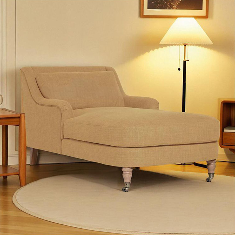 Chaise longue élégante paresseuse rétro, Gingembre