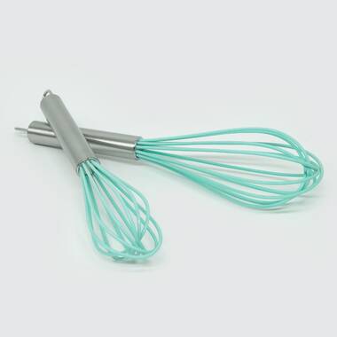 Silicone Whisk, Stainless Steel Wire Whisk Set Of 3 -balloon Egg
