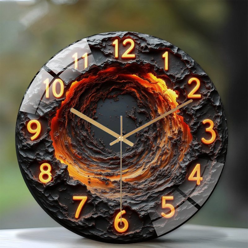 Horloge murale Lava Flow Design