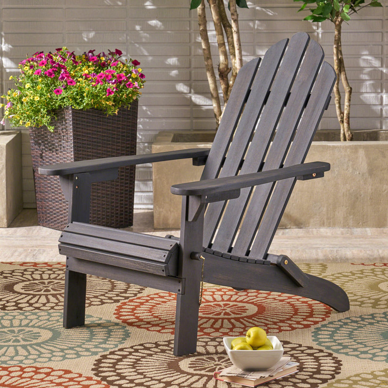 Chaise Adirondack pliable Hollywood, Gray