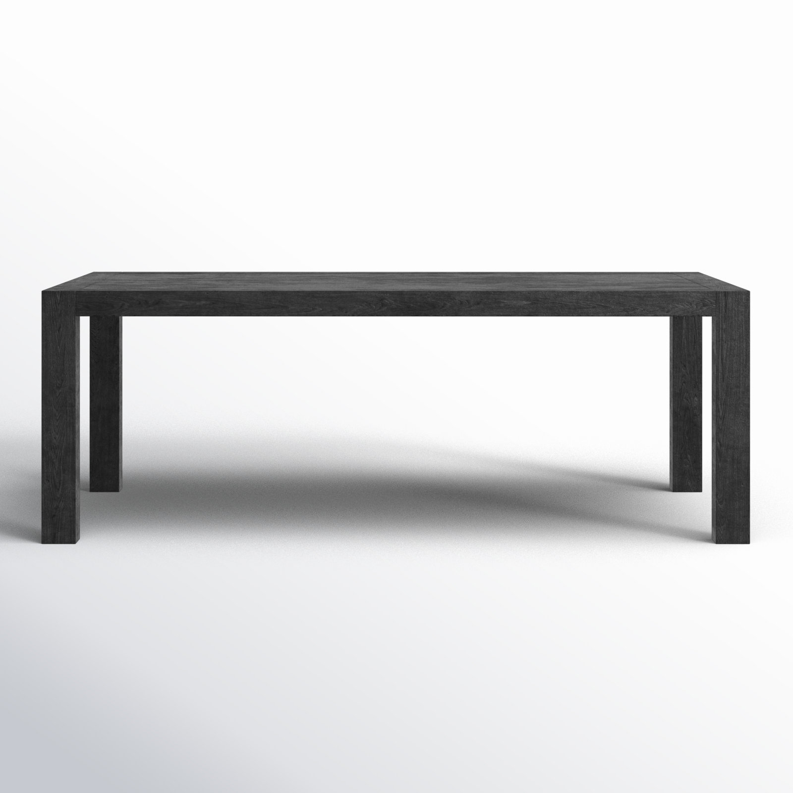 Block 84" Oak Dining Table, Black