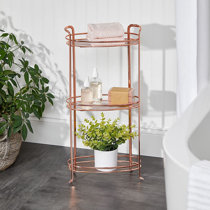 4-Tier Modern Free-Standing Bathroom Shelf in Gold