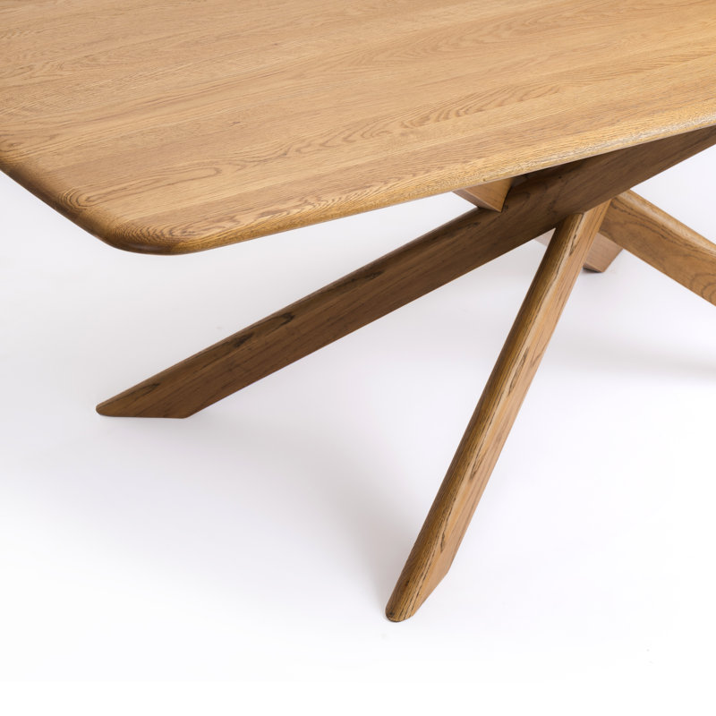 Table de salle à manger en chêne massif Cruz Modern