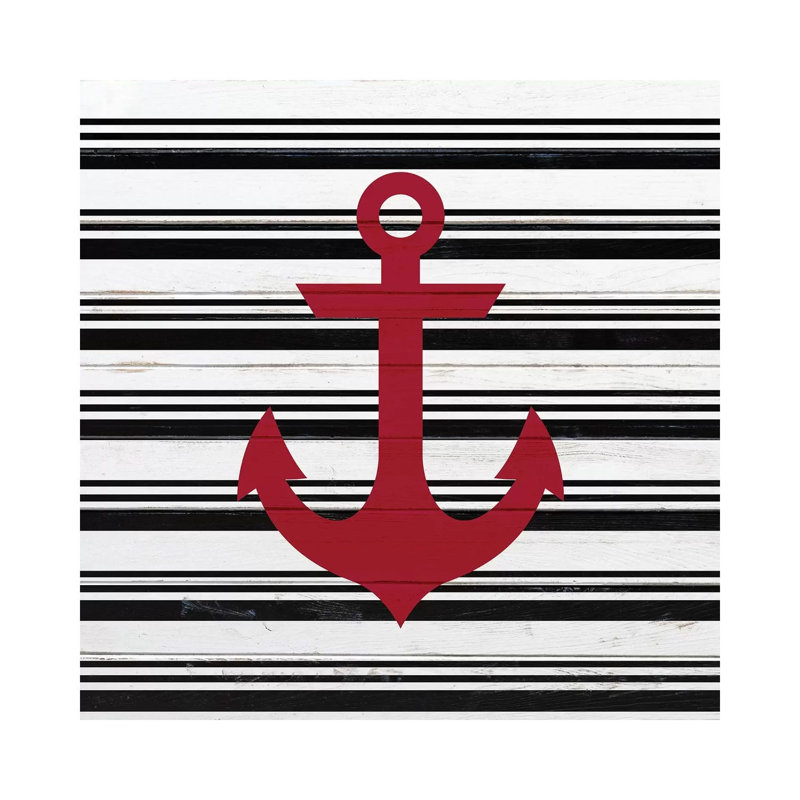 Anchor Compass I by Kimberly Allen - Wrapped Canvas Painting, 45.72 cm H x 45.72 cm W
