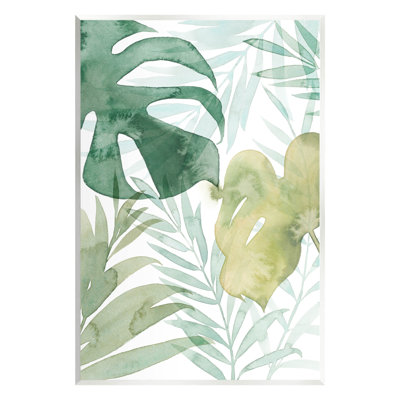 «Giclée de feuilles botaniques tropicales superposées» par Grace Popp