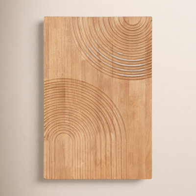 AllModern Furrow Wood Art Plaque